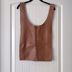 BAGGU Leather tote